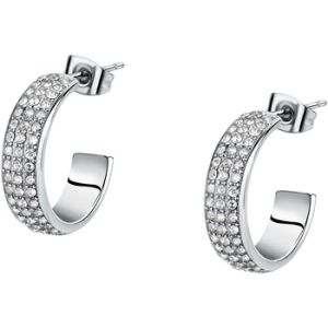 Morellato Boucles d'oreilles pour femme en Acier serti de cristal - 0.006 g - taille : 2CM - SAVN02