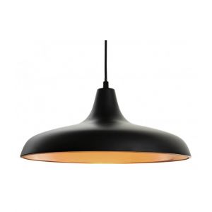 Firstlight Suspension Curtis, noir mat et cuivre
