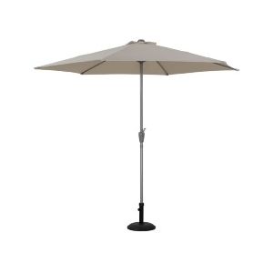 Viva Green Sol - Parasol droit rond en aluminium &Oslash; 3 m