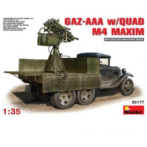 Image de Mini Art Maquette Camion Gaz-aaa W/quad M4 Maxim