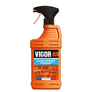 Vigor Le Détartrant Puissant - Spray Nettoyant Salle De Bain - 650 ml - Élimine efficacement les dépôts de calcaire sur robinetteries, baignoires, douches, lavabos - Fabriqué en France