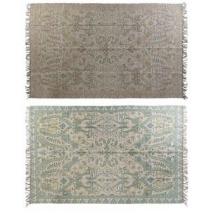 Carpet DKD Home Decor 200 x 290 x 0,5 cm Red Polyester Green Arab (2 Units)