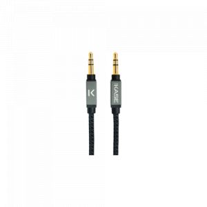 The kase C&acirc;ble Audio Stereo 3.5mm Jack vers Jack, Argent