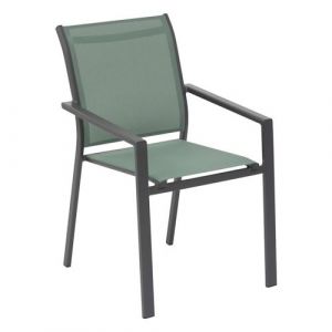 Hesperide Fauteuil repas Essentia olive/graphite - Olive