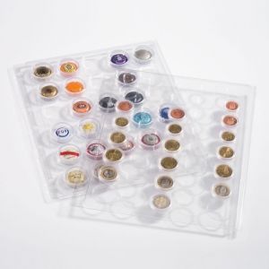Feuilles transparentes Encap pour 42 muselets de champagne.