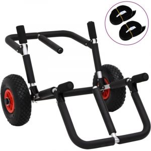 VidaXL Chariot de sup pour 2 planches de surf pliable 90 kg aluminium