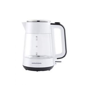 Grundig Wk 5860 bouilloire en verre blanc noir 2400 w 1,7 l