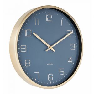 Present time Horloge en métal Gold elegance bleu - Bleu