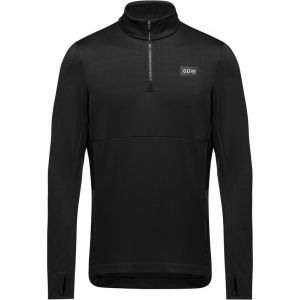 Gore Wear Everyday Thermo Longsleeve Half Zip Shirt Men, noir XXL T-shirts course à pied