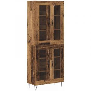 VidaXL Haut Armoire Bois Ancien 69,5 x 34 x 180 cm Bois d'ing&eacute;nierie