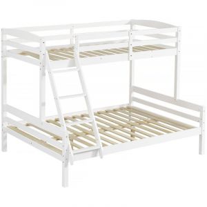 Habitat et Jardin Lit Superposé Enfant Léa - Blanc