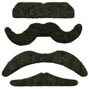 Unique Industries Inc Party 84792 - Jouets pour Pochette Cadeau - Moustaches à Coller - Paquet de 4