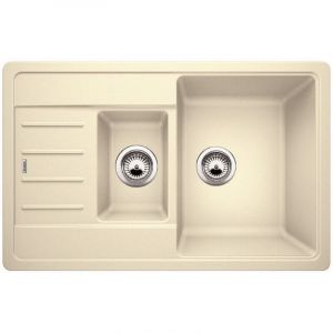 Blanco Évier réversible et compact sur plan de travail finition jasmin Legra 6 S