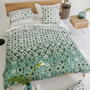 Designers Guild Housse de couette en percale de coton Vert 140x200 cm