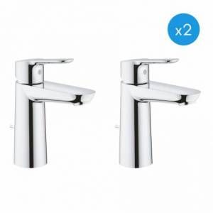 Image de Grohe Lot de 2 BauEdge mitigeurs Lavabo M, DN 15 (23758000-DUO)