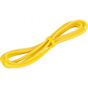 Image de Gorilla Sports Bande de résistance élastique pour renforcer vos muscles - 2080 x 4,5 x 6,4mm - jaune 2,5-25LBS