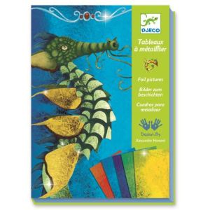 Djeco Tableau &agrave; m&eacute;talliser : Dragons