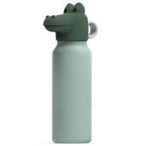 Liewood Gourde Falk avec Couvercle Crocodile Peppermint Garden Green - 350 ml