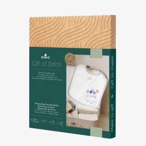 Dmc KIT PR&Ecirc;T &Agrave; BRODER BAVOIR HIPPOPOTAME DANS LES AIRS - GIFT OF STITCH - Mondial Tissus