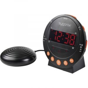 Sygonix SY-5266562 électronique Réveil noir Fluorescent chiffres 2 minuteries