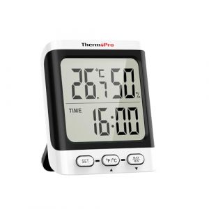 ThermoPro TP152 Hygrom&egrave;tre Thermometre Interieur Num&eacute;rique avec Moniteur de Temp&eacute;rature et Humidit&eacute; Jauge Humidit&eacute; Pr&eacute;cise