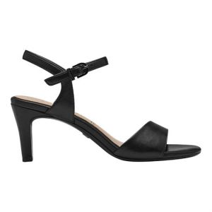 Tamaris Nu-pieds FEMME noirs et à boucle à ardillon