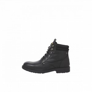 Jack & Jones Bottes homme anthracite lacets caoutchouc Neil en cuir