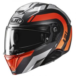 HJC Casque modulable i91 Arven MC6HSF gris/orange fluo mat- M
