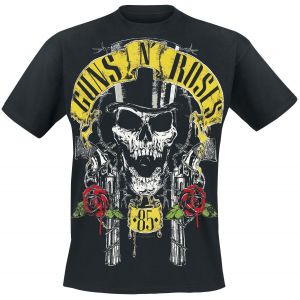 Image de Guns N' Roses Chapeau Haut De Forme Homme T Shirt Manc s Courtes Noir XXL