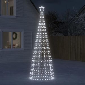 VidaXL Arbre de Noël lumineux avec pointes 570 LED blanc froid 300 cm 358105