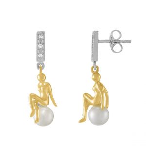 Charles Jourdan Boucles oreilles Luna - AJF170174E Argent