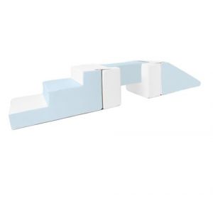 Passerelle 5 blocs blanc bleu pastel