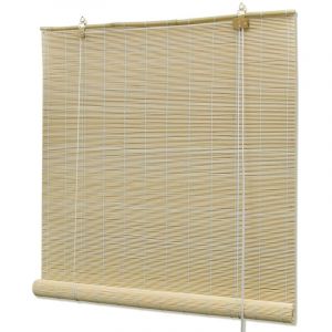 VidaXL Store roulant en bambou 140 x 220 cm Naturel