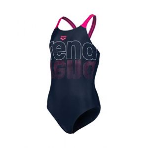 Arena Girl's V Back Graphic - Maillot de bain taille 116, multicolore
