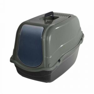 Litière pour Chat "Toilette" 57cm Vert & Anthracite Prix