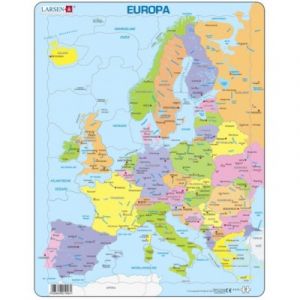 Image de Larsen Puzzle Cadre - Carte de l'Europe en Hollandais