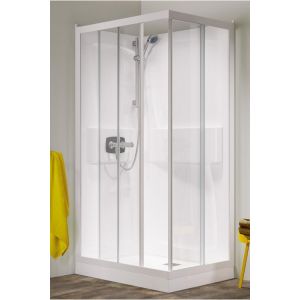 Image de Kinedo Cabine de douche Kineprime Coulissante 100 x 80cm Thermo - KINEDO