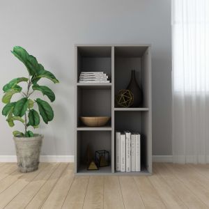 Image de VidaXL Bibliothèque/Buffet Gris 45 x 25 x 80 cm Aggloméré