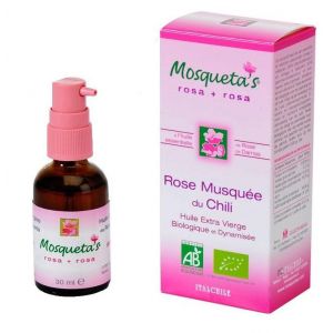 Mosqueta's Huile de rose musquée + HE de Rose de Damas Bio 30 ml