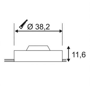 Image de SLV Spot LED encastrable 135050 blanc 31 W blanc