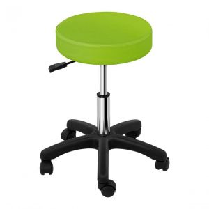 Tabouret chaise siège de bureau à roulette vert 14_0003756