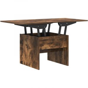 VidaXL Table basse Ch&ecirc;ne fum&eacute; 55 x 54,5 x 45 cm Bois d'ing&eacute;nierie
