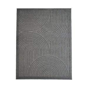 The Deco Factory Tapis int&eacute;rieur/ext&eacute;rieur motif art d&eacute;co relief gris 120x170