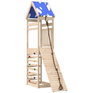 VidaXL Aire De Jeux D'ext&eacute;rieur Bois De Pin Massif