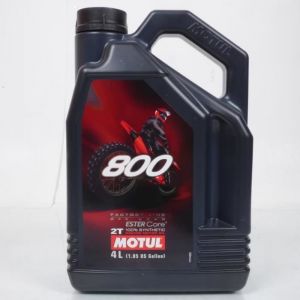Motul Huile 2T 800 FACTORY LINE OFF ROAD RACING 100% synthèse 4L