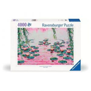 Ravensburger Puzzle Adulte - Puzzle 4000 pièces - Les nénuphars roses - Adultes et enfants à partir de 14 ans - Puzzle de qualité supérieure fabriqué en Europe - Artiste - 12001420