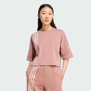 Adidas Originals T-shirt asymétrique à 3bandes, pointure Medium - Taille Medium