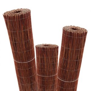 Cl&ocirc;ture en osier Aquagart 20m x 120cm I Brise-vue en osier I Brise-vue naturel