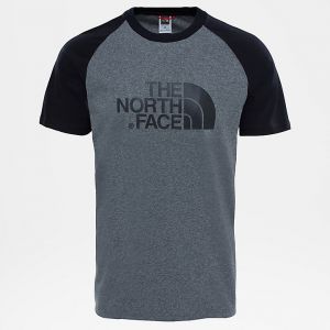 Image de The North Face Raglan Easy T- T-Shirt Homme, Gris (TNF Medium Grey Heather (STD), M