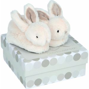 Doudou et Compagnie Coffret chaussons Lapin bonbon (0-6 mois)